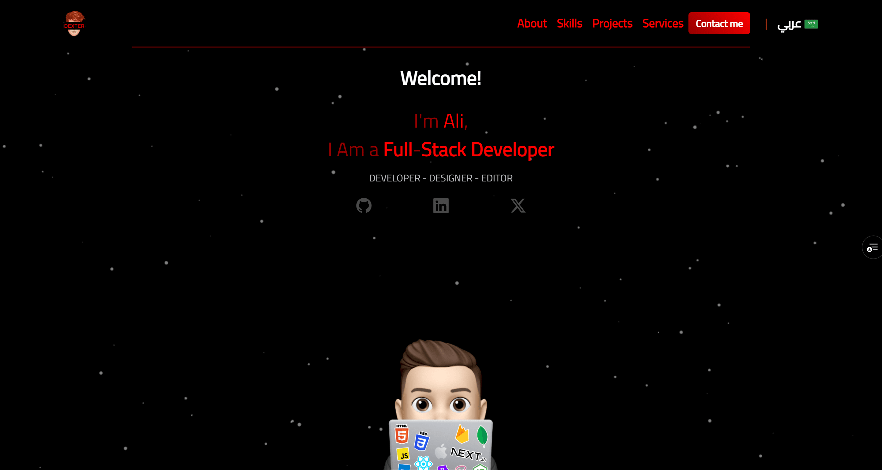 Personal Portfolio (Old Version) - Built with Vite & Vanilla JS.
